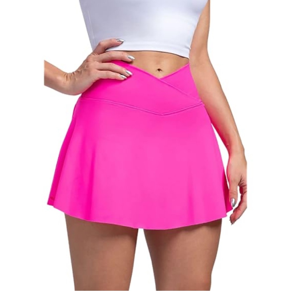 PINK Victoria's Secret Asymmetrical Skirt in Vibrant Pink